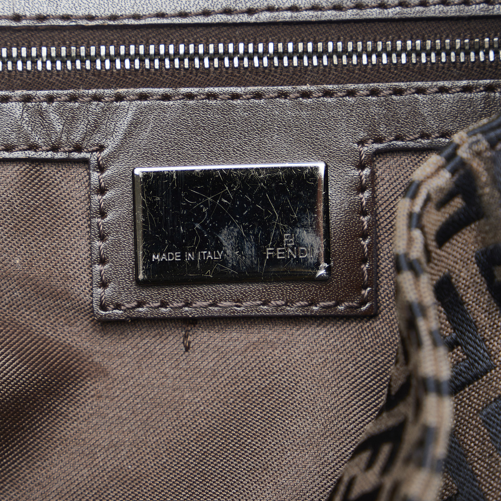 FENDI Zucchino Mamma Forever Shoulder Bag - Picture 6 of 9